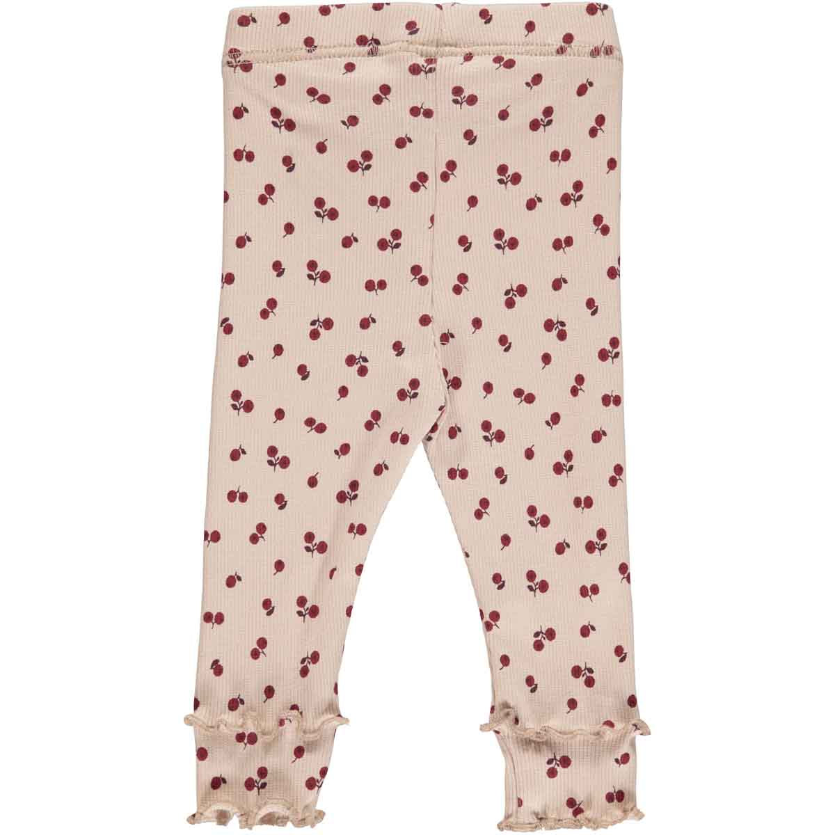 Berry leggings baby - Spa rose/Fig/Berry red