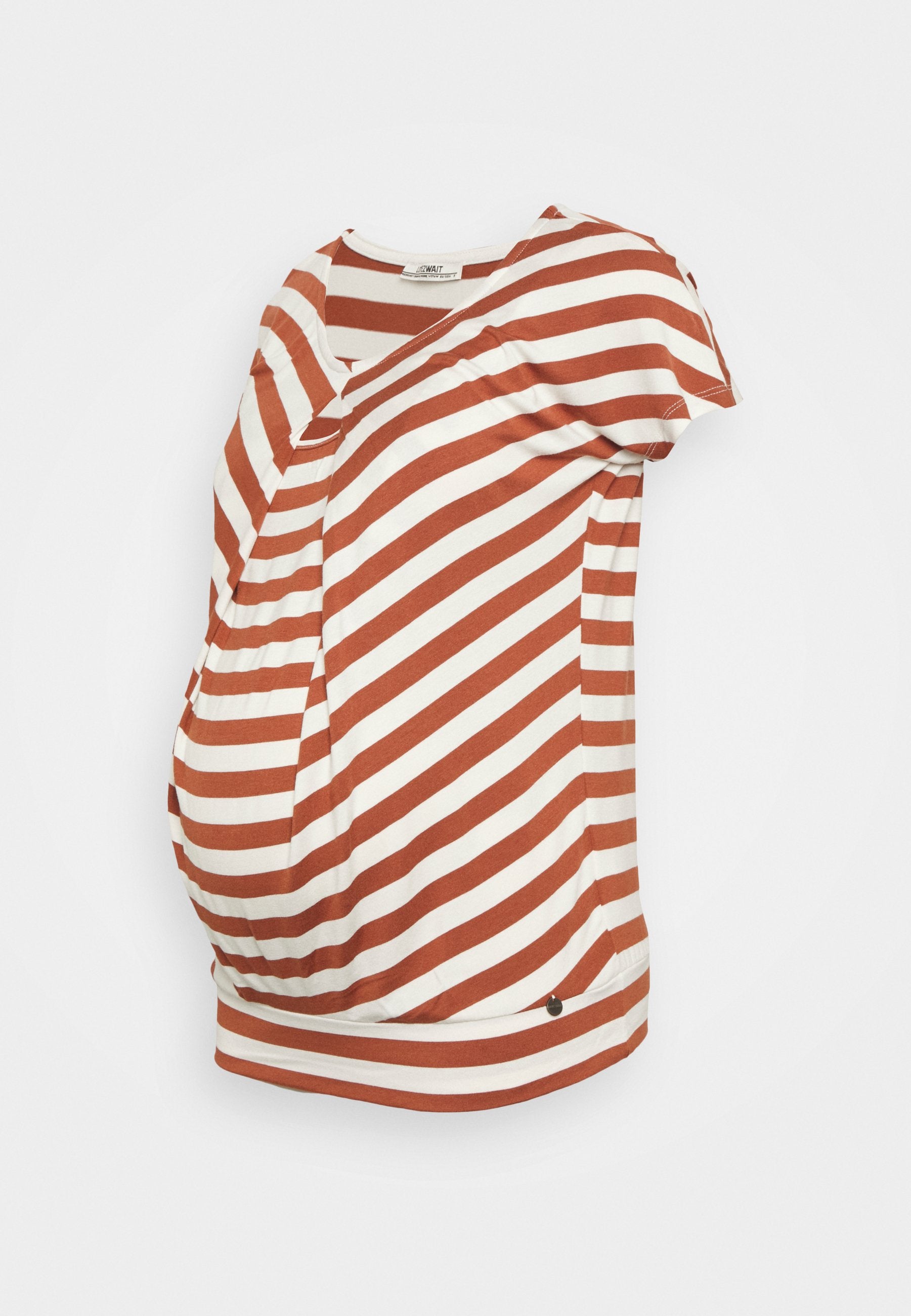Voedings Shirt Striped - Rusty