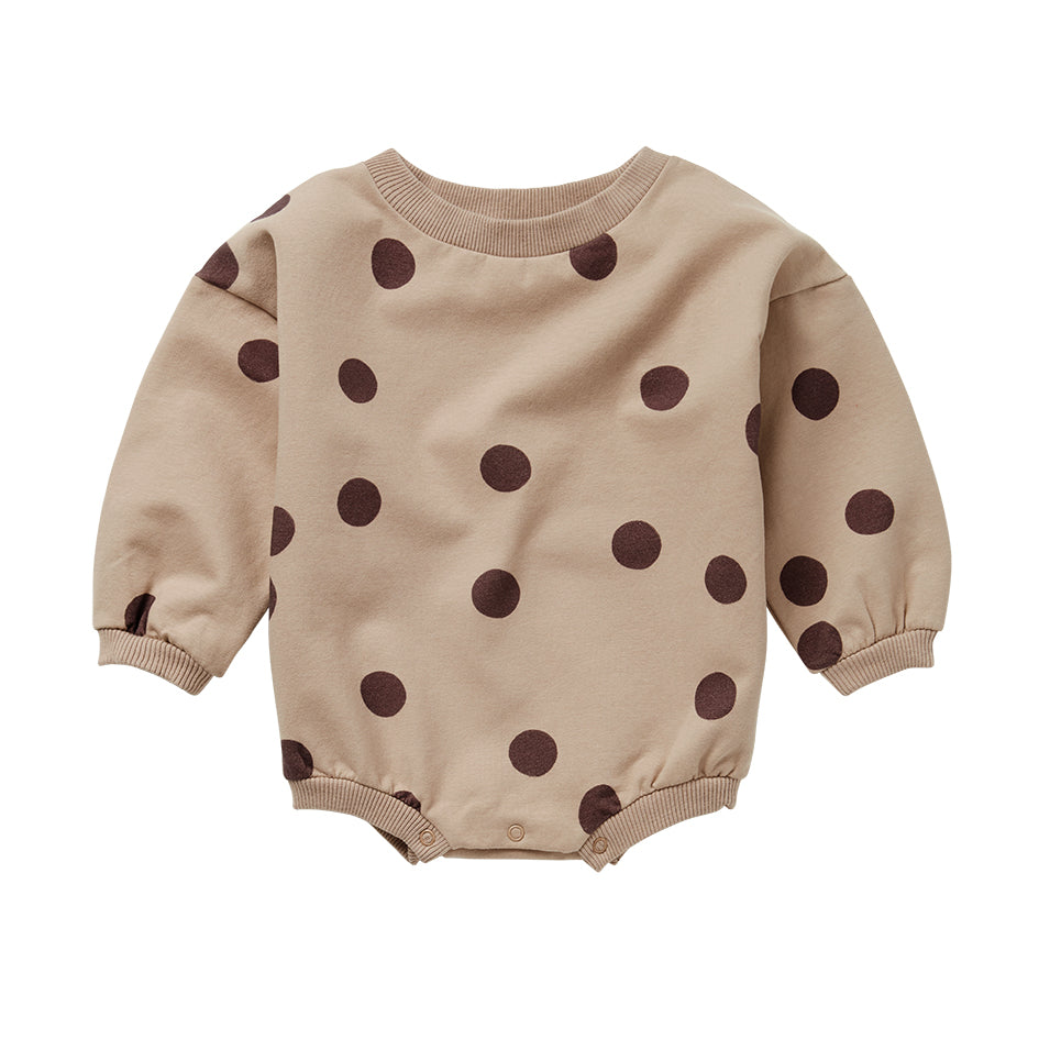 Sweat Bodysuit Spotted Rose Grey
